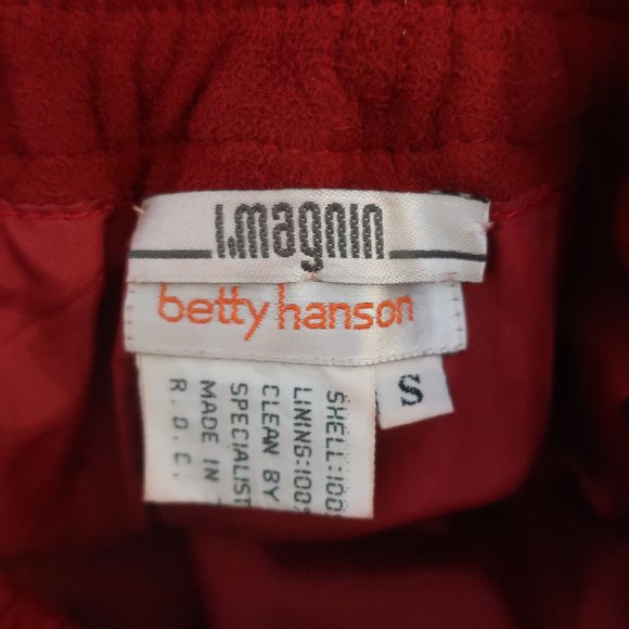 Womens I.Magnin Brick Red Elastic Waist Suede Maxi Skirt S * - Picture 15 of 15